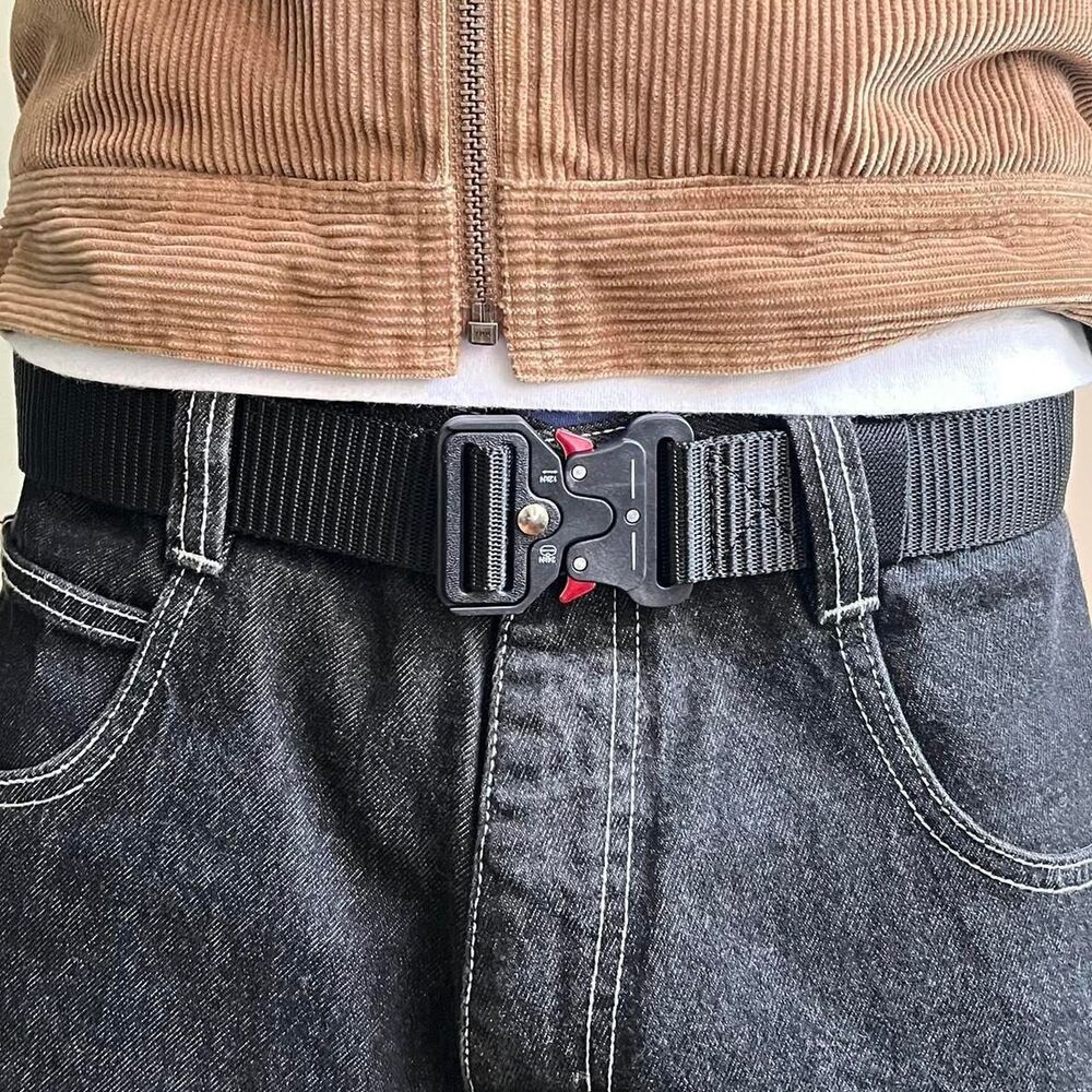 utility black tactical military unique buckle design belt